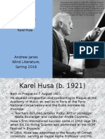 Karel Husa - Al Fresco Presentation