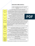 Definiciones Sobre Genética