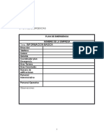 Formatos Plan de Emergencias