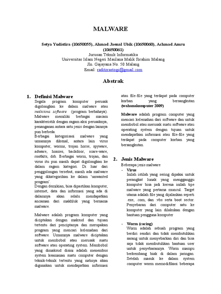 Jurnal Malware Pdf
