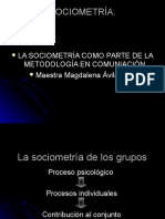 La Sociometría de Los Grupos