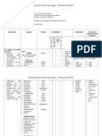 Planificación Anual de Juego Tercera Sección