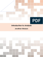 Gleason, Jonathan - Introduction To Analysis