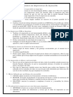 Fallas comunes en impresoras de inyección, laser y matriz de punto