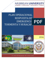 Plan Operacional Respuesta Emergencia Tormenta y Huracan 2014