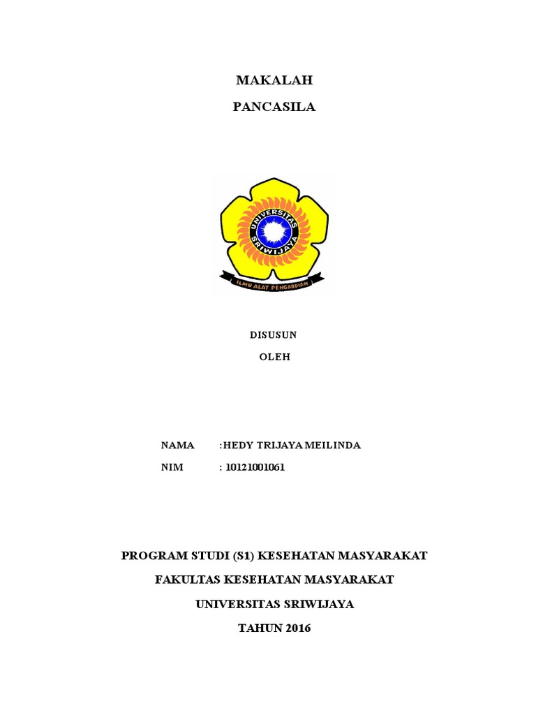 MAKALAH PANCASILA