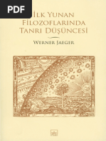 Werner Jaeger - İlk Yunan Filozoflarinda, Tanrı