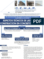 Curso ASPECTOS TÉCNICOS DE LAS OBRAS DE CONSTRUCCIÓN DE CONCRETO REFORZADO