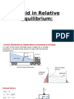 Liquid in Relative Equilibrium