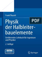 Physik Der Halbleiterbauelemente - Einführendes Lehrbuch Für Ingenieure Und Physiker