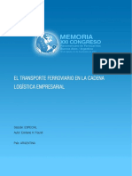 El Transporte Ferroviario en La Cadena Logística Empresarial