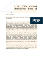 Secretos de Gente Exitosa Para Administrar Bien El Tiempo