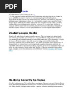 Google Dorks Cheat Sheet | PDF | File Transfer Protocol | World Wide Web