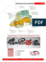 Starter Motor Test Procedure: Exploded Diagram of A Starter Motor (Excluding The Housing)