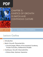 Kinetics of Growth in Batch and Continuous Culture