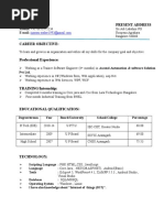 Fresher Resume