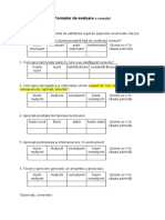 Formular de Evaluare a Cursului