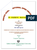 In Patient Management: Indira Gandhi National Open University