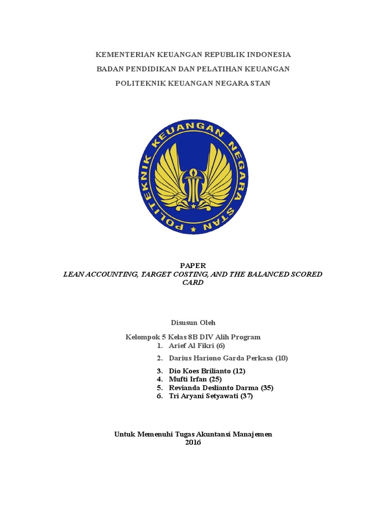 Paper Lean Manufacturing | PDF