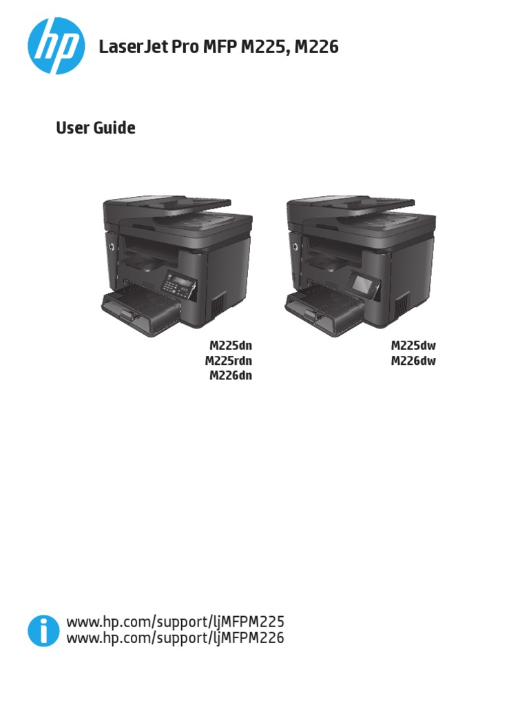 Hp Laserjet Pro M203dw Printer User Manual