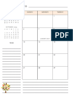 Teacher Calendar Agenda September