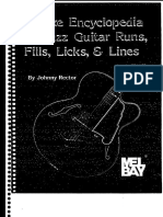 Deluxe Encyclopedia of Jazz Guitar Runs Fills Licks Lines PDF