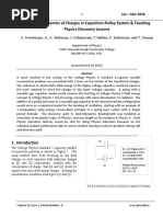 The Electrodynamics of Charges in Capacitors Pulley System