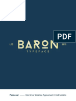 Baron Personal EULA License