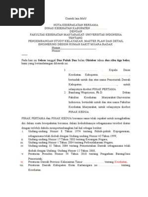 Nota Kesepakatan