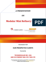 A PRESENTATION On Modular Mini Refinery Project