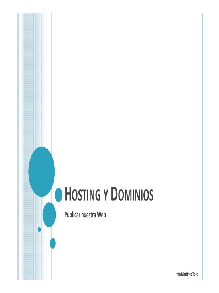 Hosting y Dominios: Guía Completa | PDF | Red mundial | Internet y web