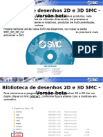 Biblioteca SMC 2D 3D modelos válvulas atuadores