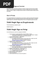 ServiceNow Multi Single Sign