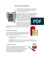 Técnicas de Conservación de Los Alimentos