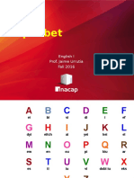 Alphabet and Numbers Ingles I INACAP