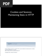 Cookies and Sessions Maintaining State in HTTP