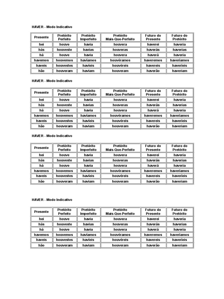 Verbo Haver Word | PDF | Artes Linguísticas e Disciplina