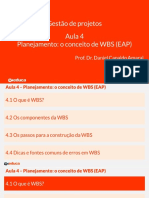 AULA 05 5 Planejamento O Conceito de WBS EAP (Completa) PDF