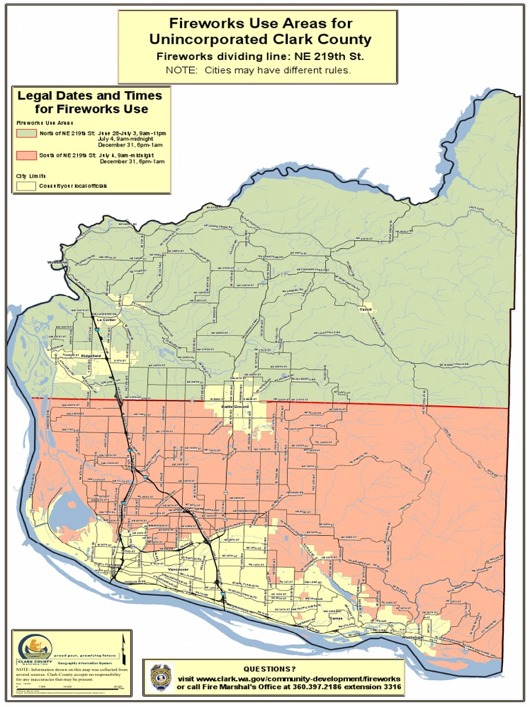 Map of Fireworks Use in Washington | PDF | Art