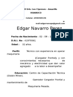 Edgar Navarro Perez: Mz. A Lt.8 Urb. Los Cipreses - Amarilis Huanuco