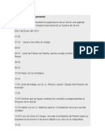 Ejemplo de Agenda Personal