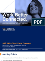 801 6. SAP HANA Cloud Portal – Overview, Innovations, Showcases, And Future Direction