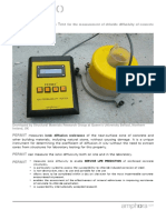 PERMIT Ion Migration Test: For The Measurement of Chloride Diffusivity of Concrete Cover in Situ