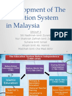 Development of The Education System in Malaysia (Post-Independence)