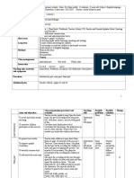 Description of Class Teaching Unit Recent Work Type of Lesson Sources Aims and Objectives Short Term Long Term