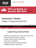 PHP and Mysql For Dynamic Web Sites: Instructor'S Notes