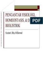 Pengantar Fisiologi, Homeostasis, & Dasar Biolistrik: Kuntarti, SKP, M.Biomed