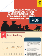 Analisis Determinan Permintaan terhadap Pendidikan Tinggi