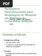 Parâmetros Neurofuncionais Para Modelagem de Memória Em Sistemas de Consciência Artificial