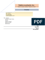 Pakaccountants Inc.: Invoice